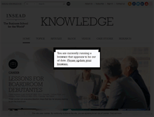 Tablet Screenshot of knowledge.insead.edu